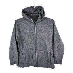 Mens Charcoal Gray ISDA & Co Hoodie Jacket Full Zip Long Sleeve Size XL